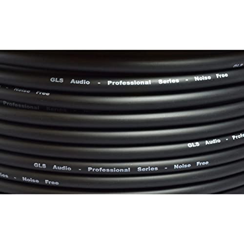 Gls Audio Bulk Microphone Cable 300' Black Mic -300Ft Signal Mike Cable #TOP1