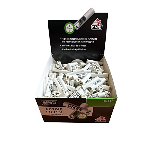Gizeh 19038 Activated Carbon Filter 8 mm Ceramic