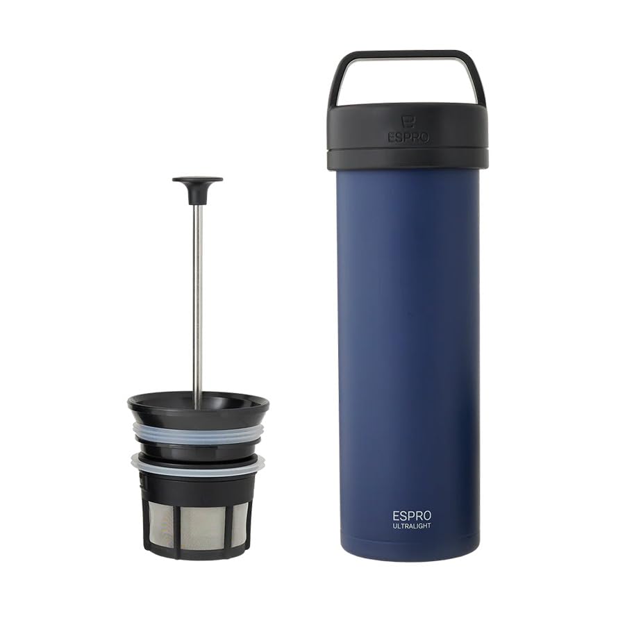 Espro P0 Ultralight Travel Coffee Press, Aegean Blue