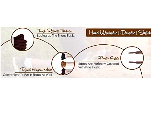 Image of SHOESHINE Round Shoelace Boot Laces Hiking Trekking Shoe Laces