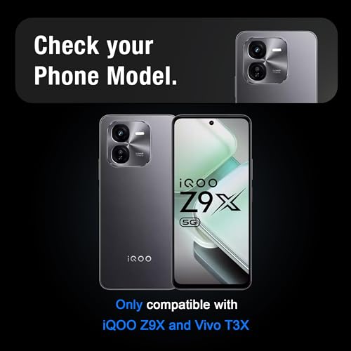 Image of Supershieldz NeoGuard HD+ Tempered Glass Screen Protector Guard For iQOO Z9X and Vivo T3X (6.72 Inch), 9H Hardness, Anti-Static, Case-Friendly, Easy Installation Kit - 1 Pack