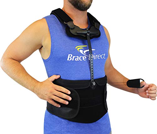 TLSO Thoracic Full Back Brace - PDAC Pain Relief and Straightener for Fractures, Post Op, Herniated Disc, Spinal Trauma, Mild Scoliosis by Brace Align