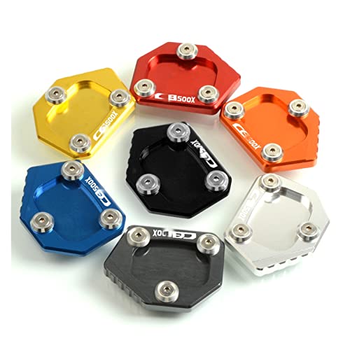 Béquille moto CB500X 2013-2015 extension de support latéral orange et noir