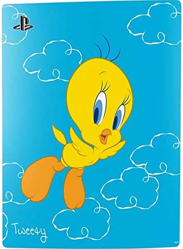 Skinit Decal Gaming Skin Compatible with PS5 Digital Edition Bundle - Officially Licensed Looney Tunes Tweety Bird Flying Design