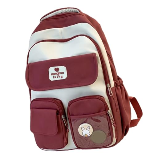 Mochila escolar ergonómica para aliviar el dolor de espalda con gran capacidad y múltiples bolsillos