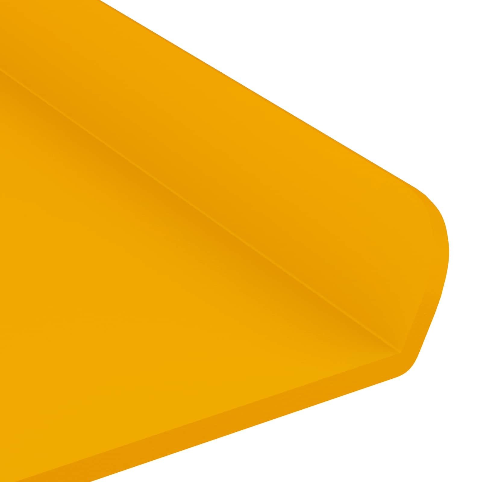 Hothingwell Schweberegal, 2 Stück, Senfgelb, 80 x 9 x 2,5 cm, Stahl | Minimalistisches Design, matte Oberfläche, für Wohnzimmer oder Büro, einfache Reinigung mit feuchtem Tuch