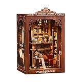 DIY book nook kit-Libreria del Crepuscolo - Puzzle in legno, libreria fai da te, regali decorativi, set fai da te per adulti,nook book,regali di Natale e compleanno