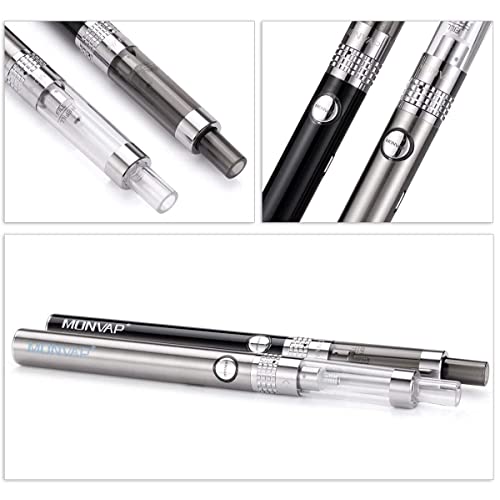 E Zigarette Starter Set, MONVAP M2 Komplettset ohne Nikotin, 2er E Zigaretten + 5er E-Liquids, Micro-USB-Aufladung… – Bild 7