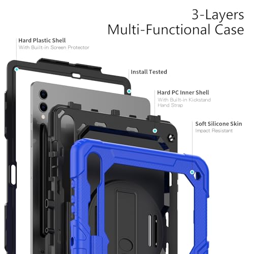 Coque Galaxy Tab S9 Plus antichoc idéale pour travailler en déplacement