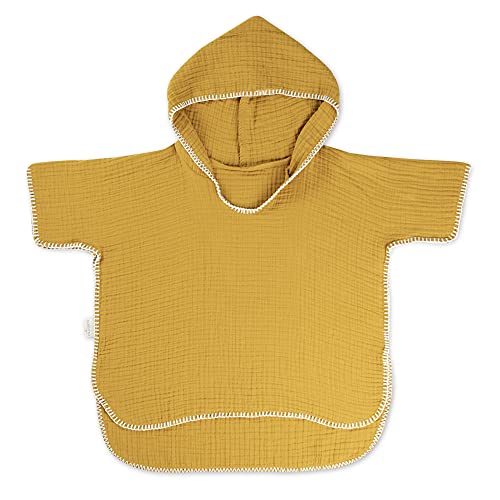 Natemia Organic Muslin Hooded Poncho Towel – Ultra Soft, Lightweight And Breathable Cover Up #TOP8