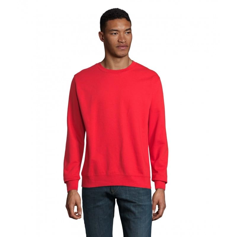 Sweat rouge col rond SOL'S Columbia taille L pour un confort thermique