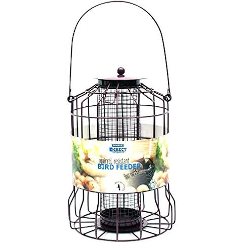 Simply Direct 1 x Squirrel Guard Hanging Nut Peanut Feeder for Wild Garden Birds Cover