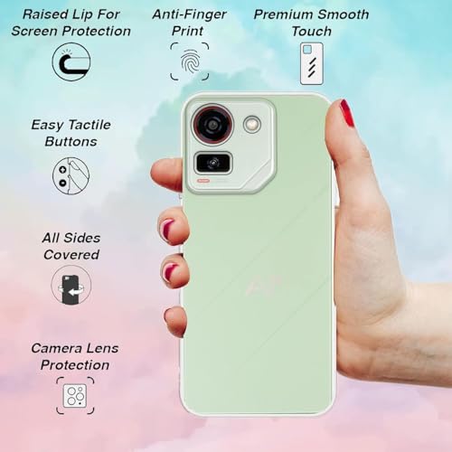 Image of COVERBLACK Soft Rubber Silicon Clear Case Back Cover Compatible for Ai+ Pulse - Transparent