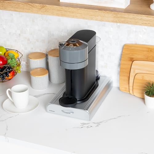 Tiroir à capsules compatible avec Nespresso Mind Reader argenté - 8