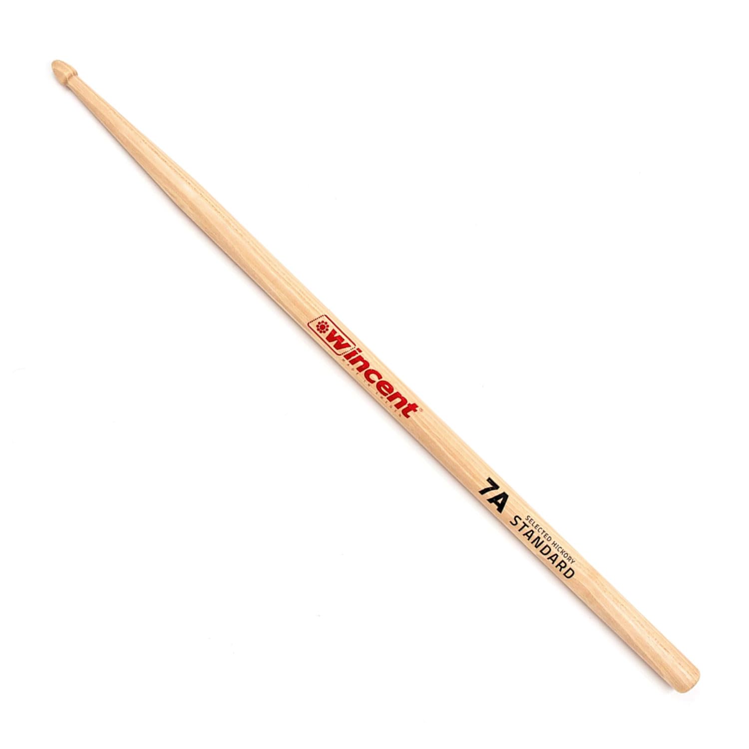 Wincent 7A - Baquetas con punta de madera de nogal (4 pares, incluye almohadillas)