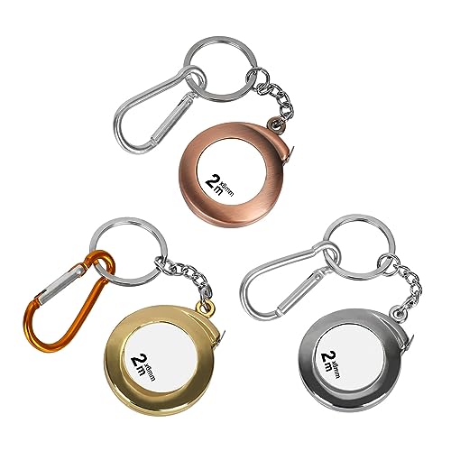 Cinta métrica mini retractil de 2 m acero inoxidable miniatura 3