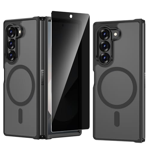 VEGO for Galaxy Z Fold 6 Case Magnetic [Compatible with MagSafe][with Privacy Screen Protector]...