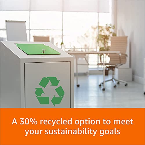 Amazon Basics 30% Recycled Multipurpose Copy & Print Paper, 8.5 x 11 Inches, 20 lb Weight, 92 Bright, White, 500 Sheets (1 Ream) view 4