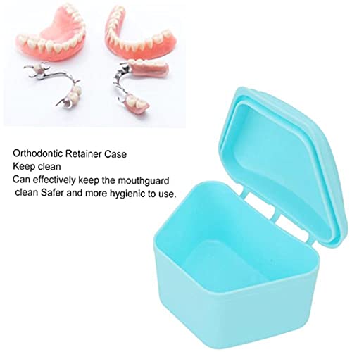 Dental Case For Travel & Home - Denture Storage, Mouth Guard & Tooth Retainer Holder, Portable Denture Bath Box, Convenient Tooth Storage Container #TOP6