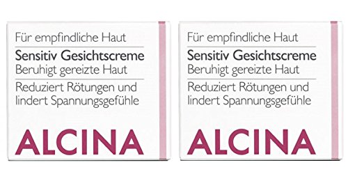 S Sensitive Face Cream Nourishing Cosmetics Alcina Soothes Irritated Skin Each 50 ml = 100 ml