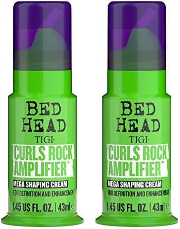 Bed Head by TIGI - Curls Rock Amplifier Curly Hair Cream - Hair Products For Defined Curls - Travel Size - 43ml (Pack of 2)