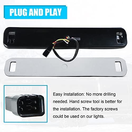 Dibanyou Third 3Rd Brake Light Waterproof High Mount Stop Light Assemblies Fits For 1994-1998 Chevy Silverado,1988-1998 Chevy C10 C/K 1500 2500 3500 Cargo Lights Lamps #TOP6