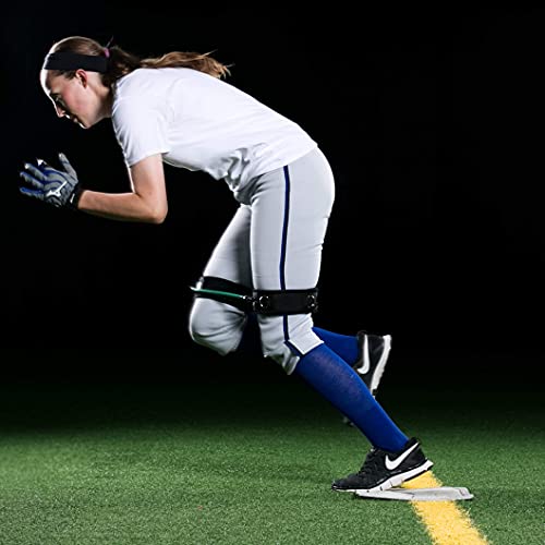 Kinetic Bands Level 1 | Speed Agility Strength Exercise Fitness Leg Resistance Bands | Stretching Strap Digital Training Series | Youth Athletes Ages 12 & Under - Yellow, Light Blue, Light Green, Grey #TOP6