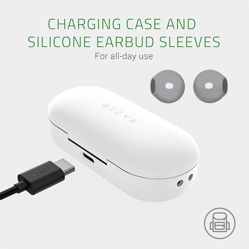 Razer Hammerhead True Wireless Ecouteurs sans Fil Écouteurs Intra Auriculaires Résistant à ’Eau Bluetooth 5.0 Control de la Voix Boite de Charge Mercury - vue 7