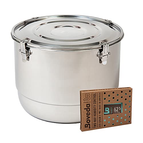 CVault 21-Liter Stainless Steel Curing Container #TOP29