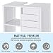kleankin Mueble Bajo de Lavabo para Baño Compacto con 2 Estantes Abiertos...