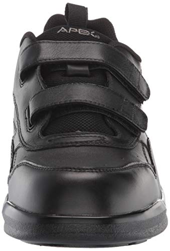 Apex Men's Walker 2 Strap Black Sneaker, 11.5 X-Wide #TOP1