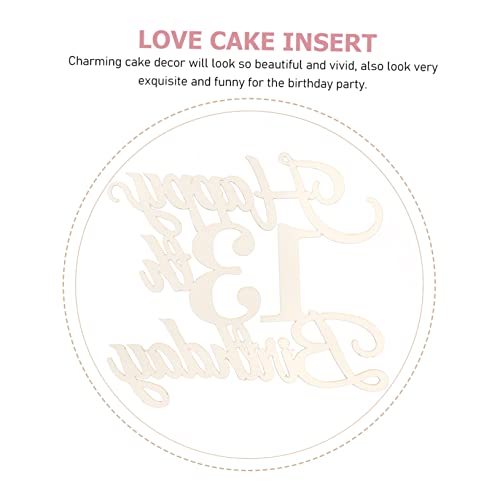 BESTonZON Inserção De Bolo Digital 20 Pçs Decorações De Presente Carta Um Ornamento Bolos De Frutas