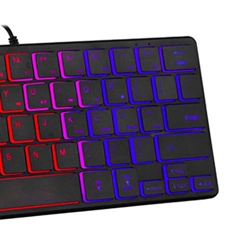 Clavier de jeu 64 touches USB mini format filaire pour libérer de l'espace sur le bureau - 2