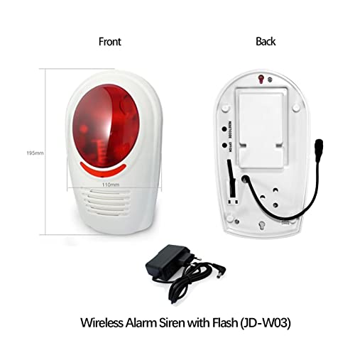 Wolf Guard W4Q-W03 WiFi + 4G Wireless Home Einbrecher Alarmanlage Kit Tuya Smartlife APP, mit Sirene...
