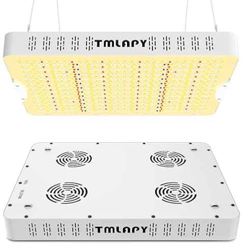E4000 LED Grow Light, Plant Lights for Indoor Growing, Full Spectrum Grow Lights for Indoor Plants with Daisy Chain, Plant Grow Lights Indoor for 3x4 Grow Gent, Built-in Silent Fan(Actual Power 320W) Cover
