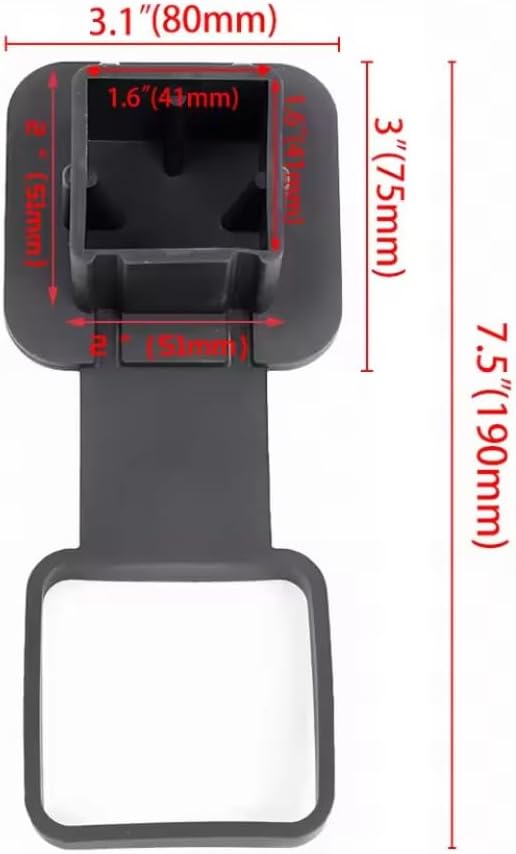 Universal Accessories Car Trailer Hitch Receiver Plug Cover Hook Dust Plug
