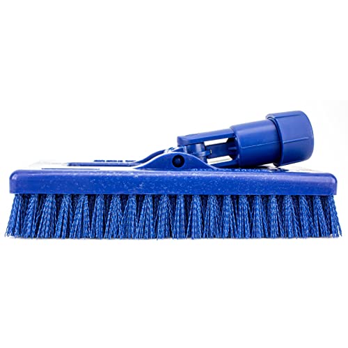 Image of SPARTA 3638831EC14 Polyester Rectangle Scrub Brush, Floor Brush, Cleaning Brush With Swivel Head For Cleaning, 8 Inches, Blue