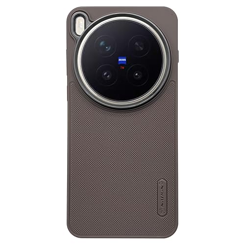 Image of NIUKIN Super Frosted Shield Pro Soft Back Case for Vivo X300 Pro | Camera Ring | Shockproof Scratchproof Cover (Desert Titanium)