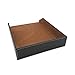 UnionBasic Stackable Document Paper Letter Tray, Faux Leather Desktop File Sorter Organizer Tray, Brown