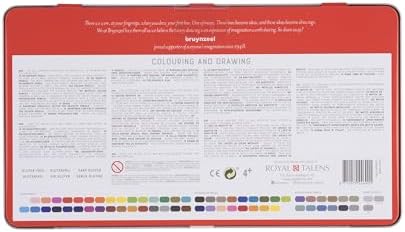 Bruynzeel Celebration metal kutu, 70 renkli kalem, sulu boya kalemi, metal renkli kalemler - Görsel 2