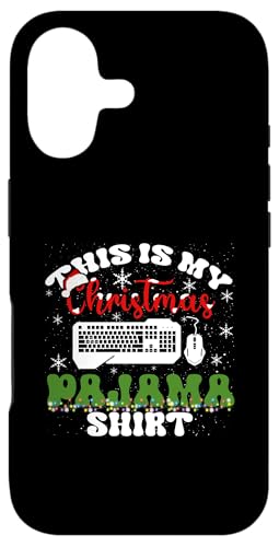 This Is My Christmas Pajama Shirt Gaming Gamer Keyboard Case for iPhone 17