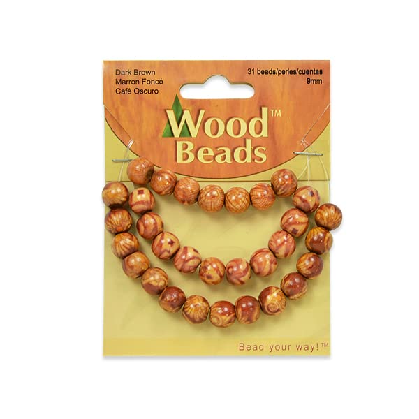 Expo International BD51480 Beads, Brown Multi