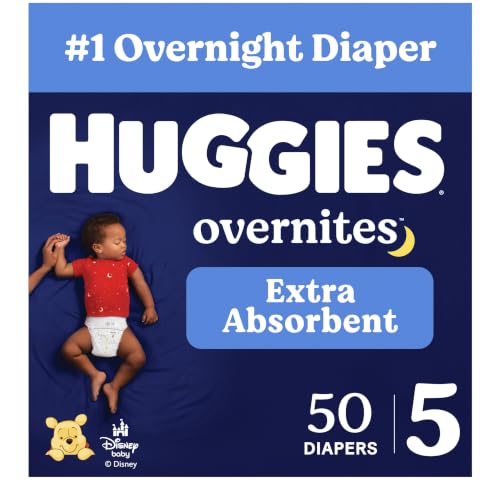 Image of Huggies Overnites Diapers Size 5, 50 Count