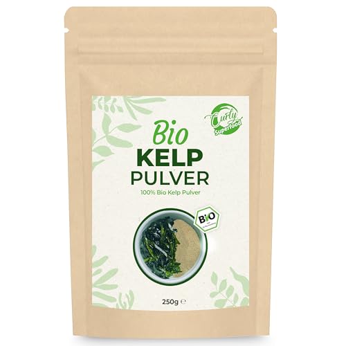 Curly Superfood Kelp Pulver Bio 250g - 100% naturreine BIO Rohkostqualität aus Kanada - Maximaler...
