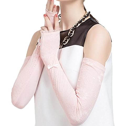 Maitose™ Sun Protection Motorcycle Driving Gloves Pink One Size Cover