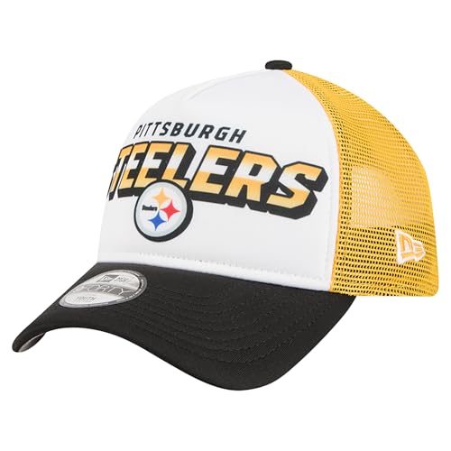 New Era Preschool White Pittsburgh Steelers 9FORTY A-Frame Adjustable Hat