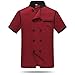 Chef Jackets Waiter Coat Short Sleeves Back and Underarm Mesh Size XXS (Label:M) Red