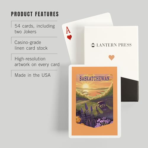 Lantern Press Naipes Poker, 52 cartas, para adultos miniatura 3