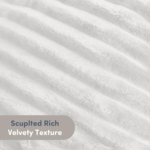 Image of Nestl Reading Pillow with Shredded Memory Foam, Luxe Cut Plush Back Pillow for Sitting Up in Bed, Back and Arms Adjustable Support for Adult & Teens, Backrest Pillows with Washable Cover White