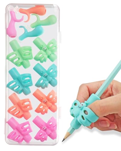 Image of JuneLsy Pencil Grips for Kids Handwriting gripper Pencil Holder Posture Correction Training Writing AIDS for preschooler Kids toddler Children 3-7Year